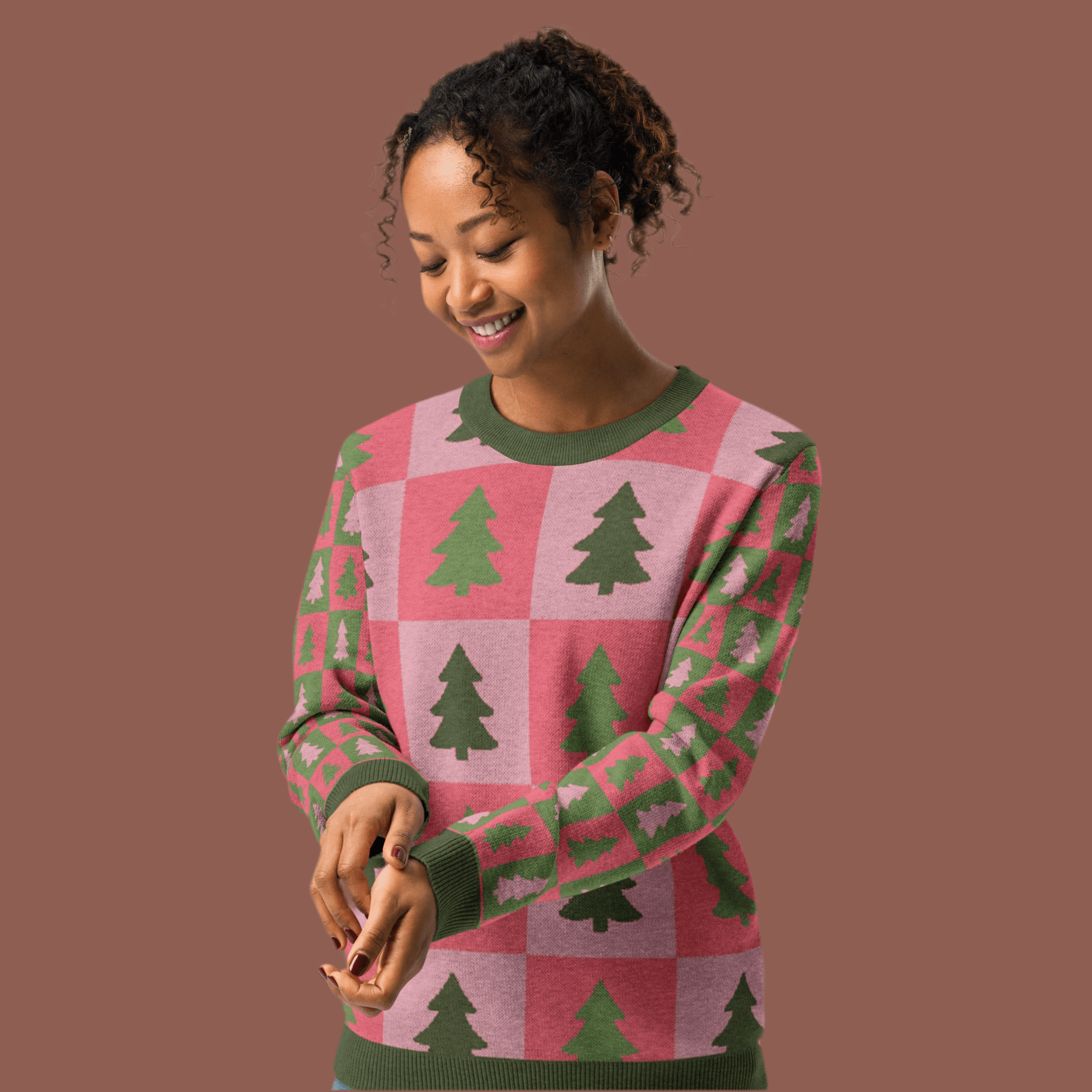 Holiday Theme Knitted crew neck sweater - Paakhaa