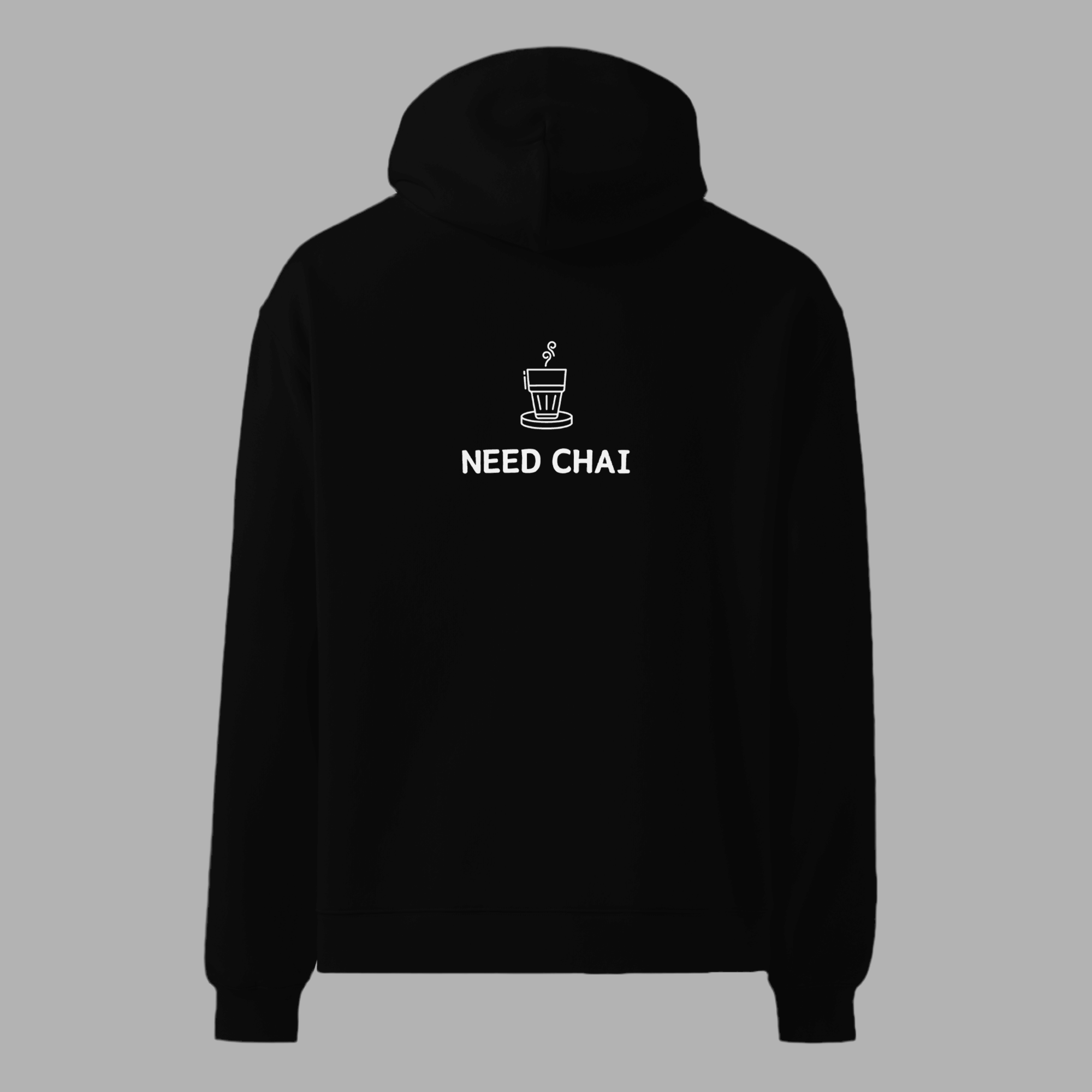 Need Chai Indian Design Unisex Oversized Hoodie | Perfect for Chai & Tea Fans | Trendy & Comfortable Streetwear - Paakhaa