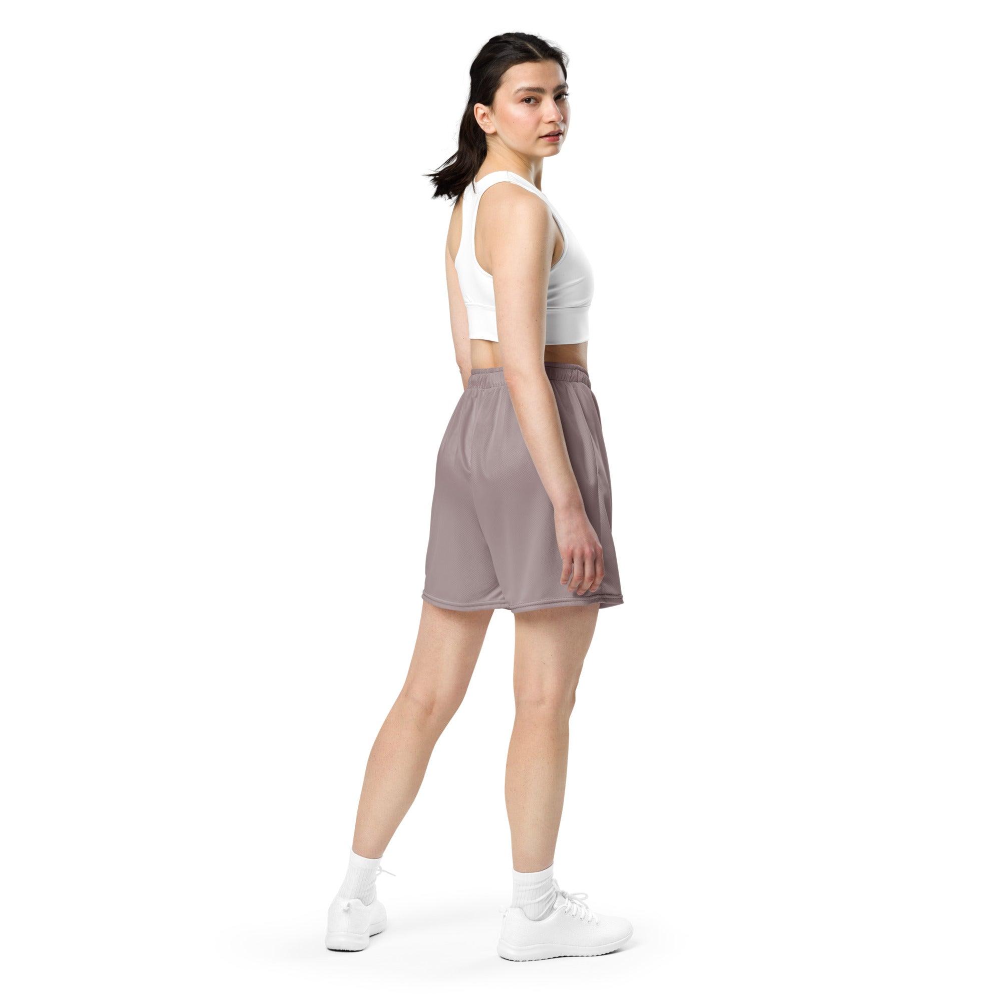 Mauve Unisex mesh shorts Co-ord - Paakhaa