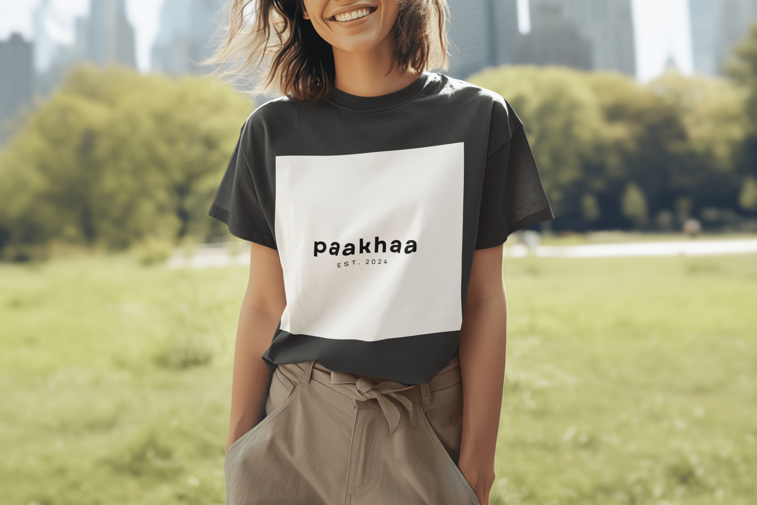 Oversized faded t-shirt - Paakhaa