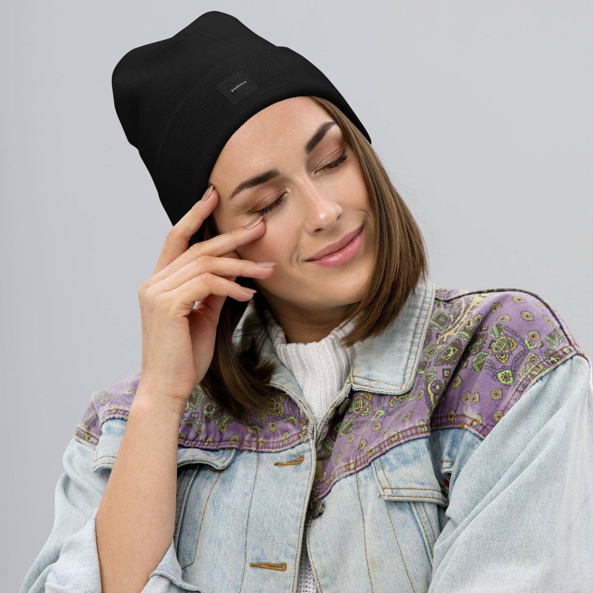 Comfy Embroidered Beanie - Paakhaa