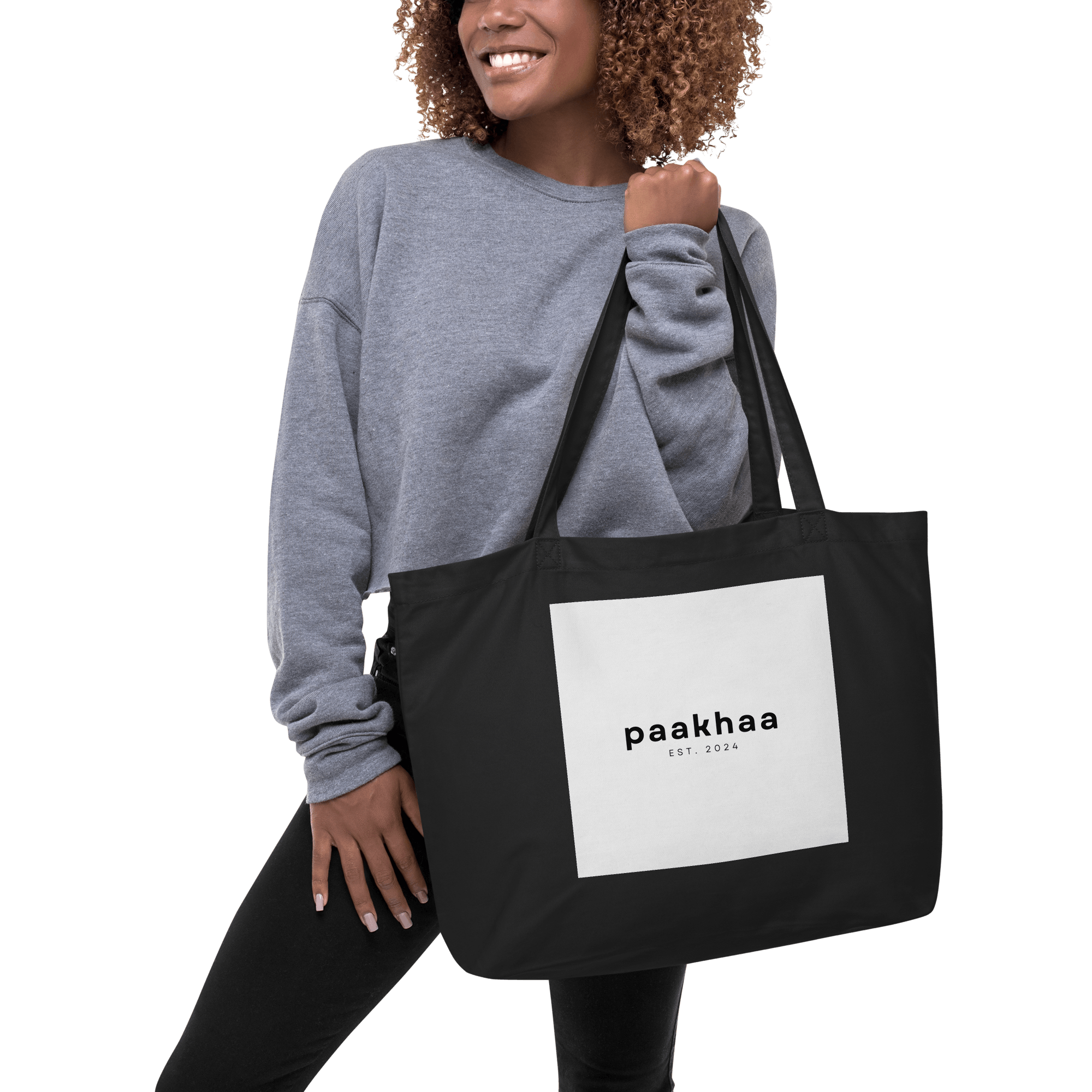 Large organic tote bag - Paakhaa