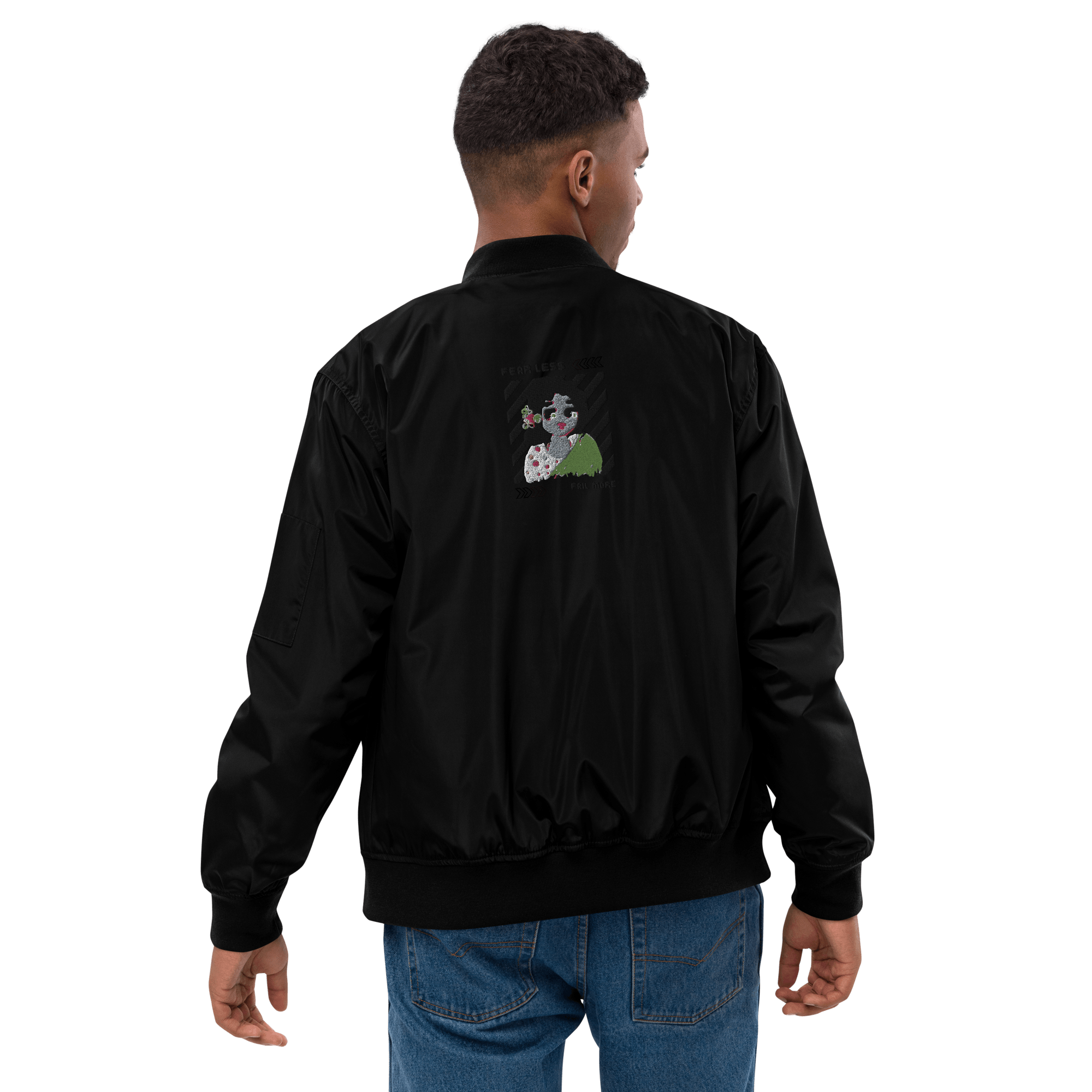 Premium recycled bomber jacket with Embroidery - Paakhaa