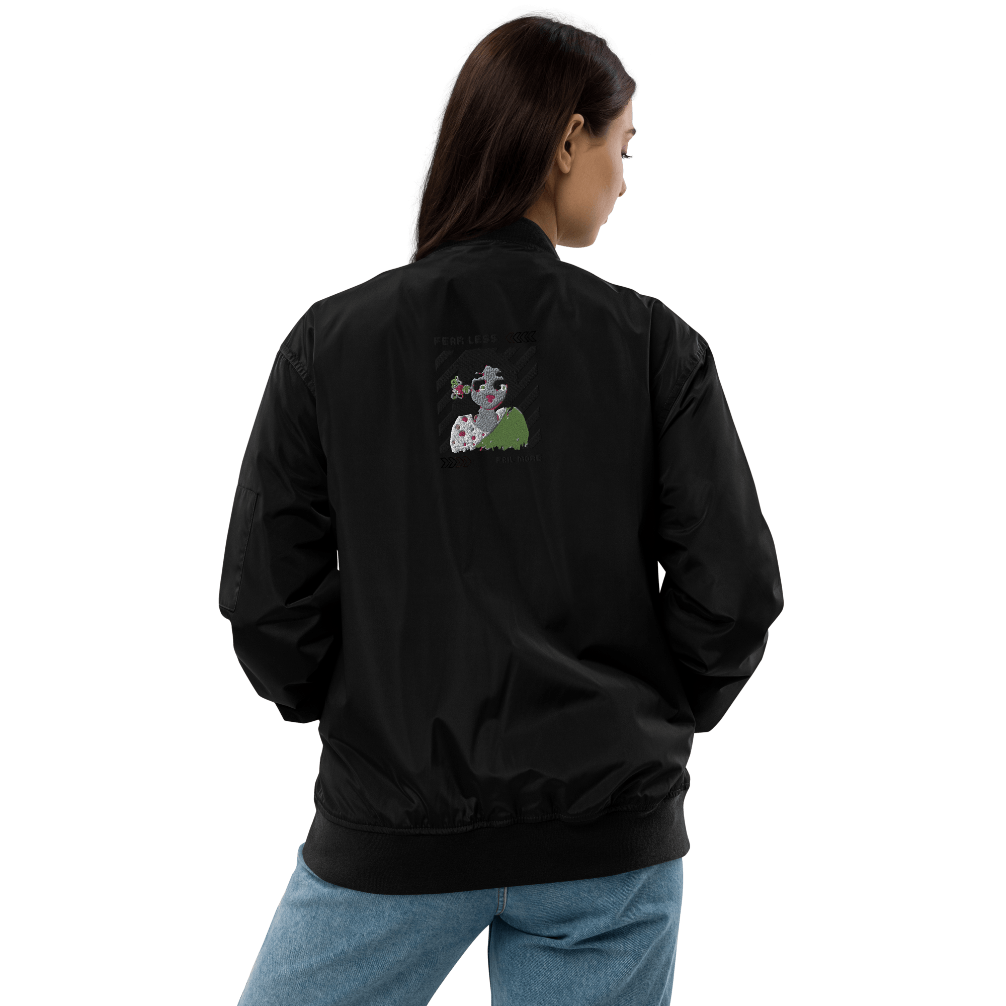 Premium recycled bomber jacket with Embroidery - Paakhaa