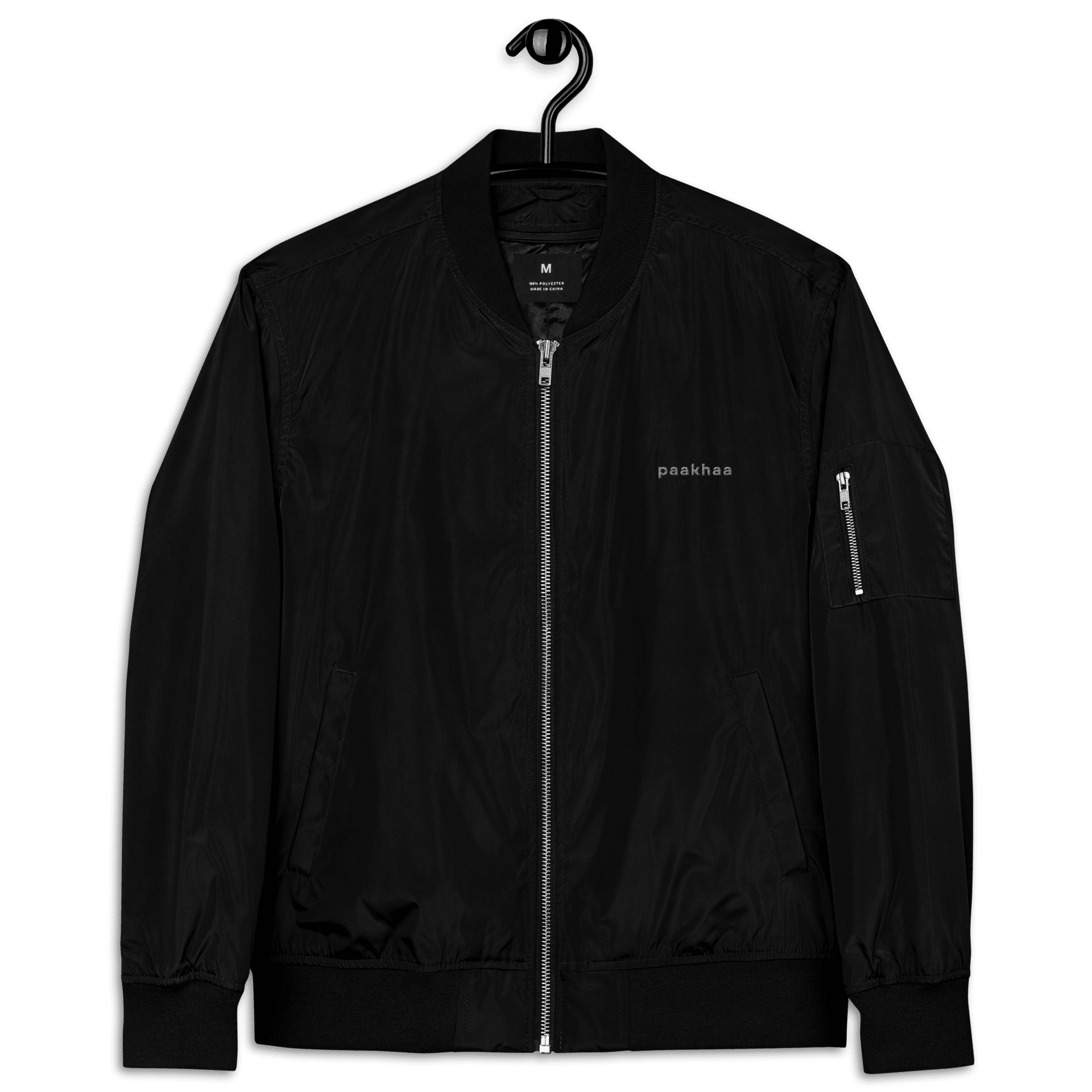 Premium recycled bomber jacket with Embroidery - Paakhaa