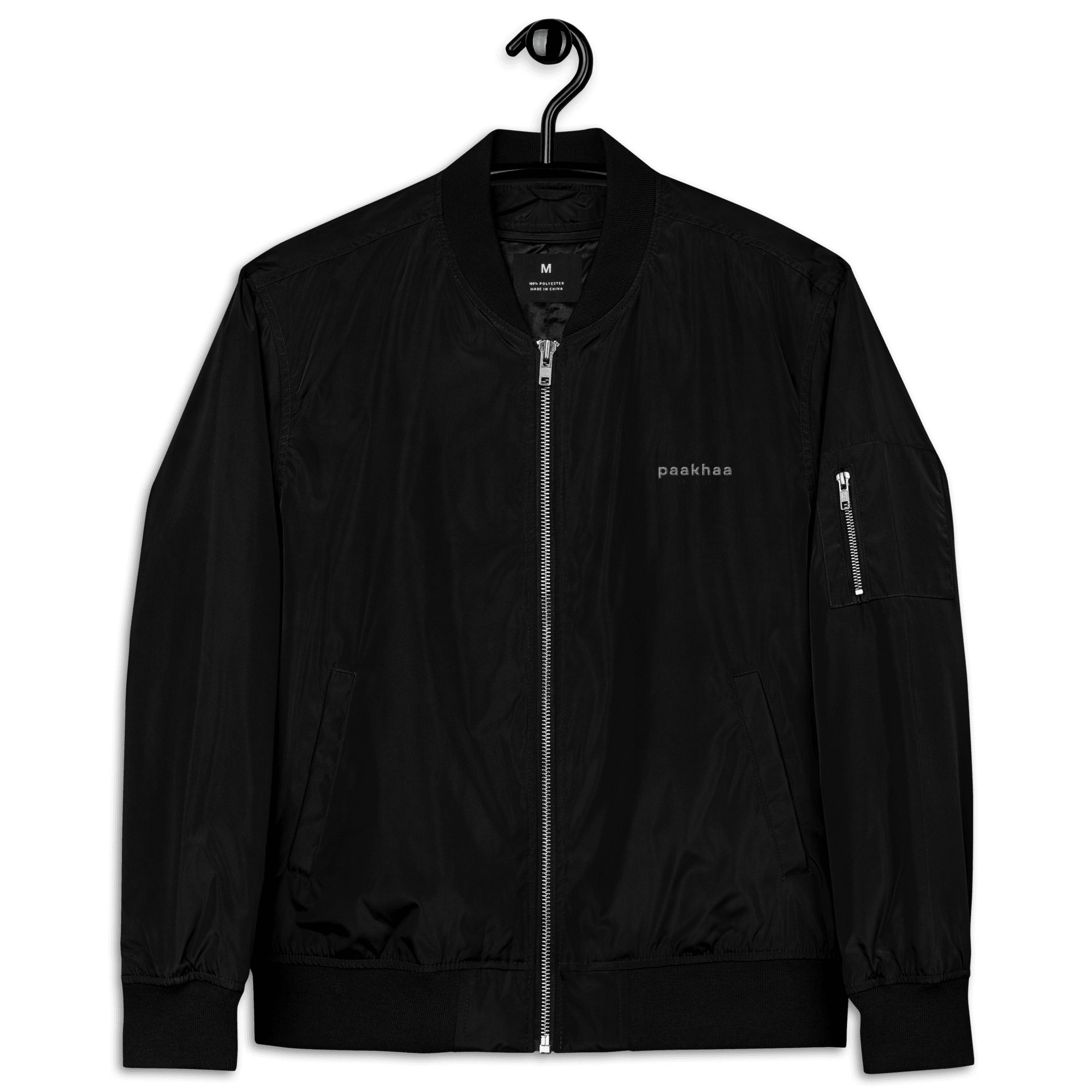 Premium recycled bomber jacket with Embroidery - Paakhaa