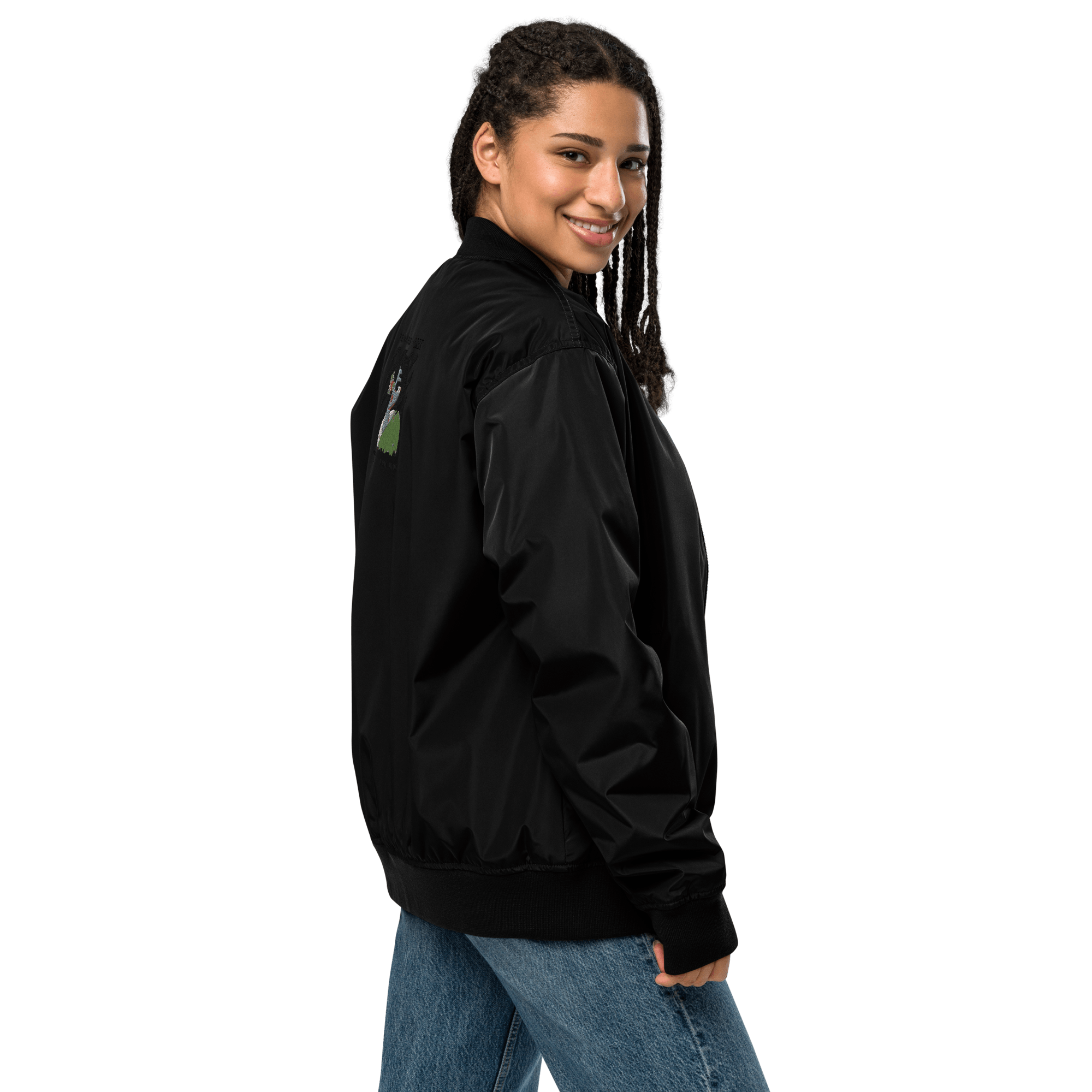 Premium recycled bomber jacket with Embroidery - Paakhaa