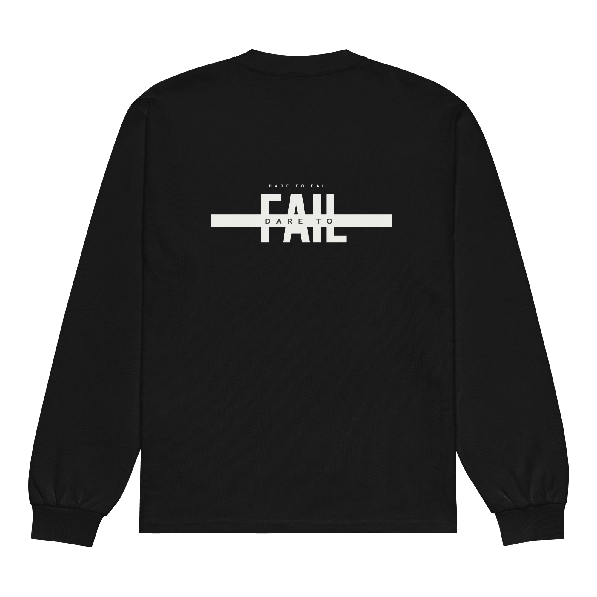 Dare to Fail. Premium heavyweight long sleeve shirt - Paakhaa