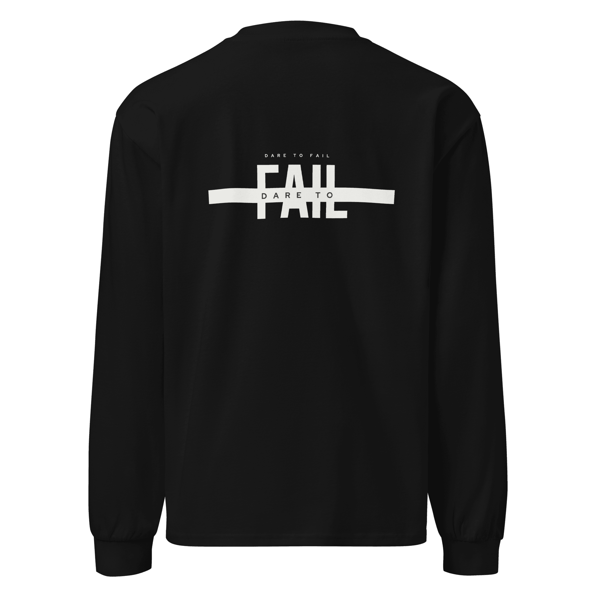 Dare to Fail. Premium heavyweight long sleeve shirt - Paakhaa