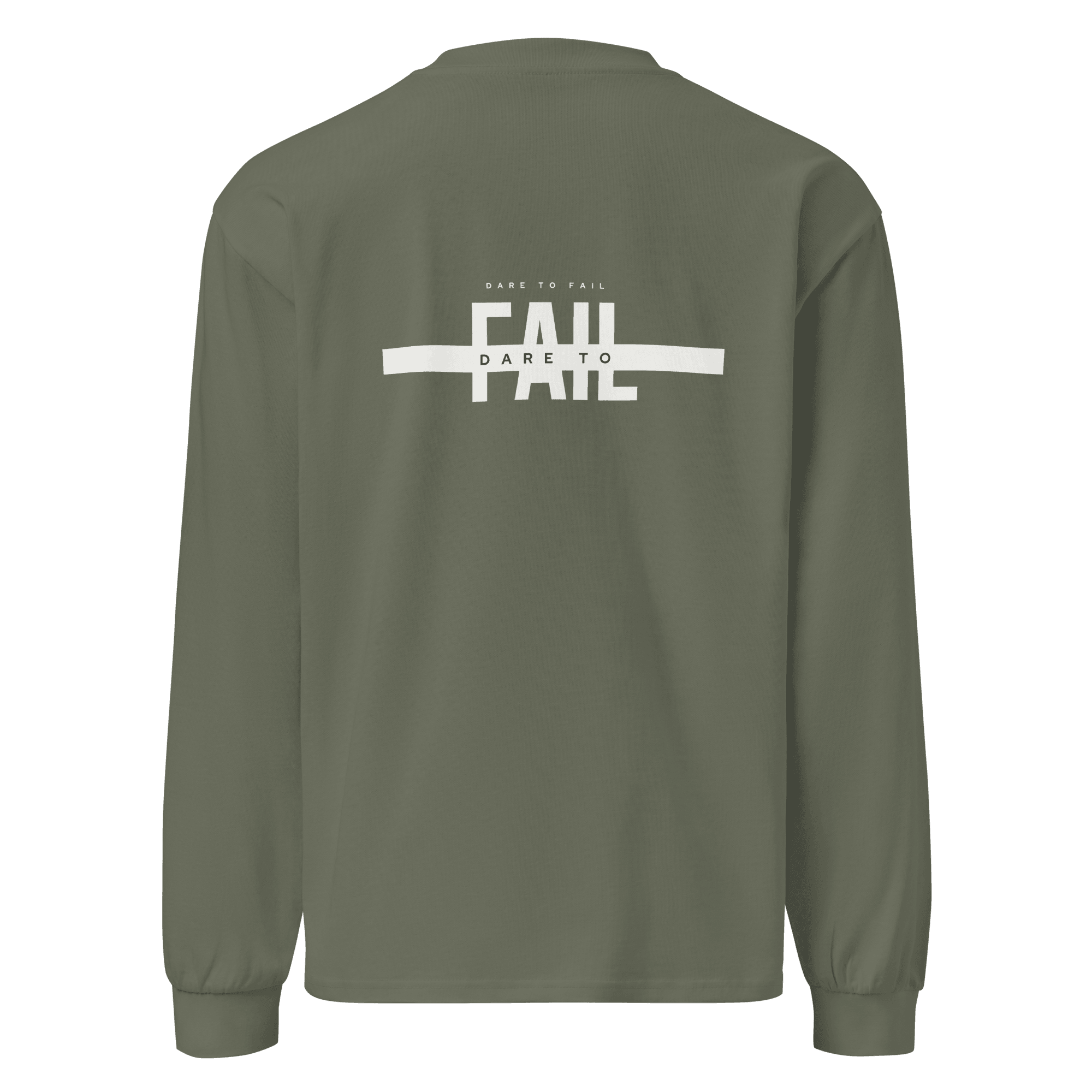 Dare to Fail. Premium heavyweight long sleeve shirt - Paakhaa