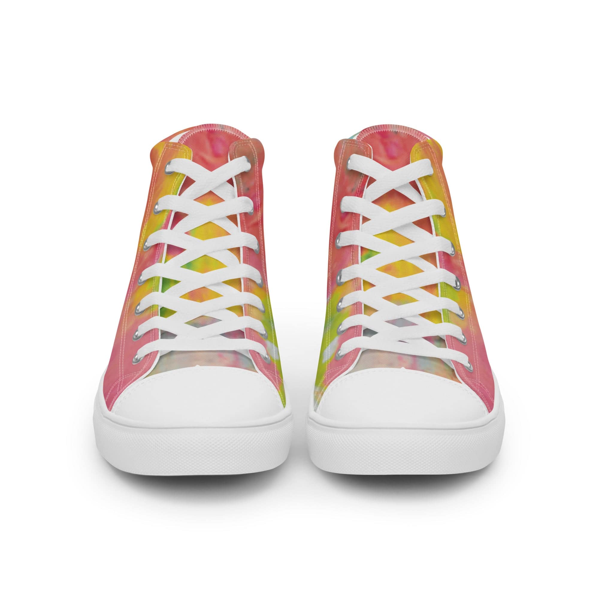 Red Burst Women’s high top canvas shoes - Paakhaa